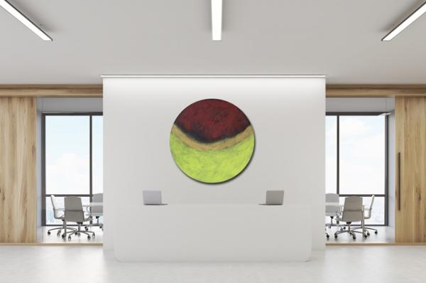 Art painting round structure office abstract 2019